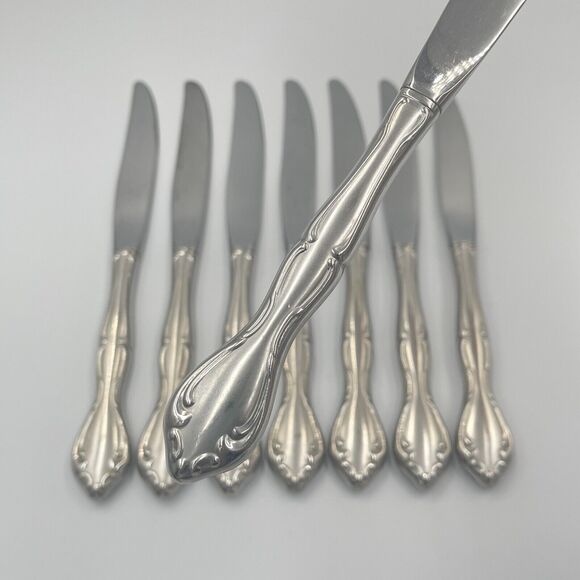 8 QTY Oneida USA CANTATA Dinner Knives Stainless Steel Replacement Flatware 9" - Picture 1 of 4